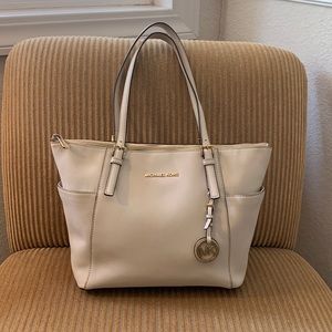 Michael Kors creamy white tote